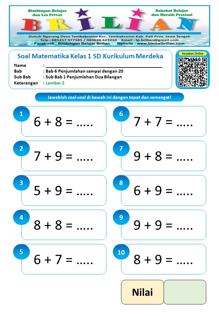 7 Soal Cerita Contoh Soal Kelas 1 Matematika yang Wajib Dikuasai Anak di Tahun 2026