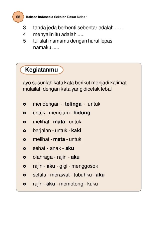 7 Contoh Soal Kalimat Petunjuk untuk Kelas 1 SD yang Wajib Dikuasai Sebelum Terlambat
