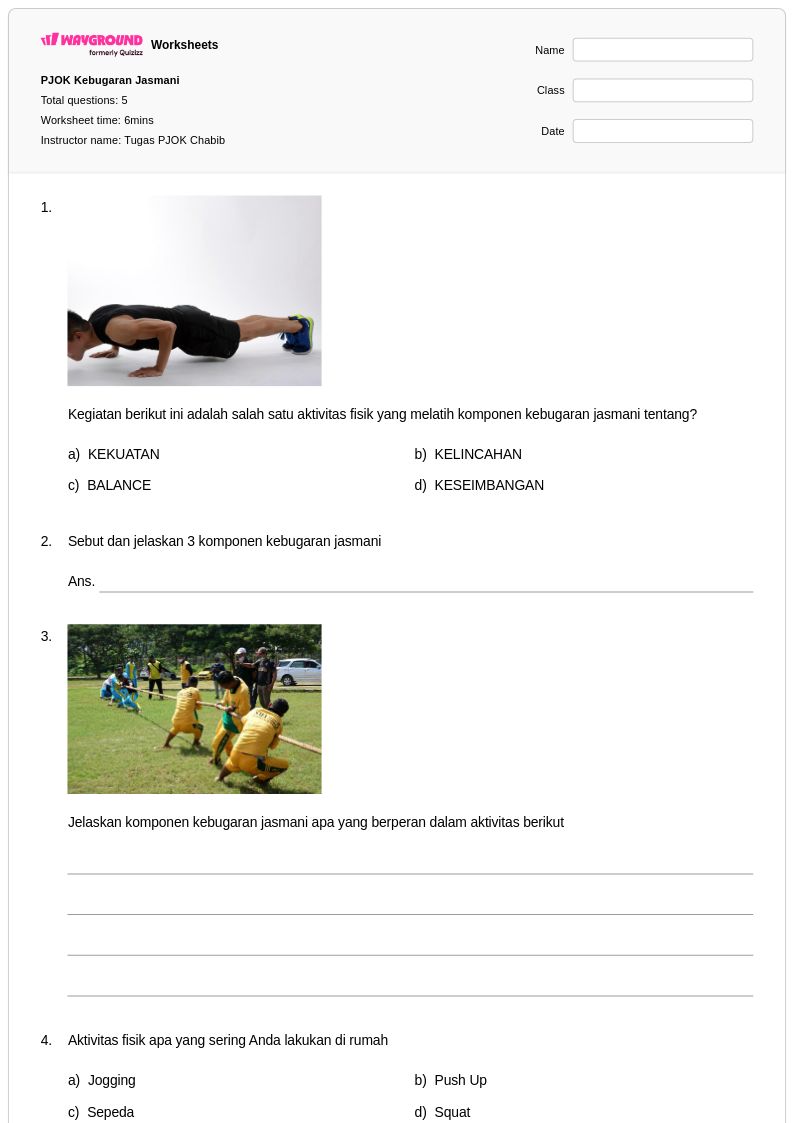 Contoh Soal Kebugaran Jasmani Kelas 11 Semester 1: 5 Tipe Soal HOTS yang Sering Muncul di Ujian 2026 Contoh Soal Kebugaran Jasmani Kelas 11 Semester 1: 5 Tipe Soal HOTS yang Sering Muncul di Ujian 2026