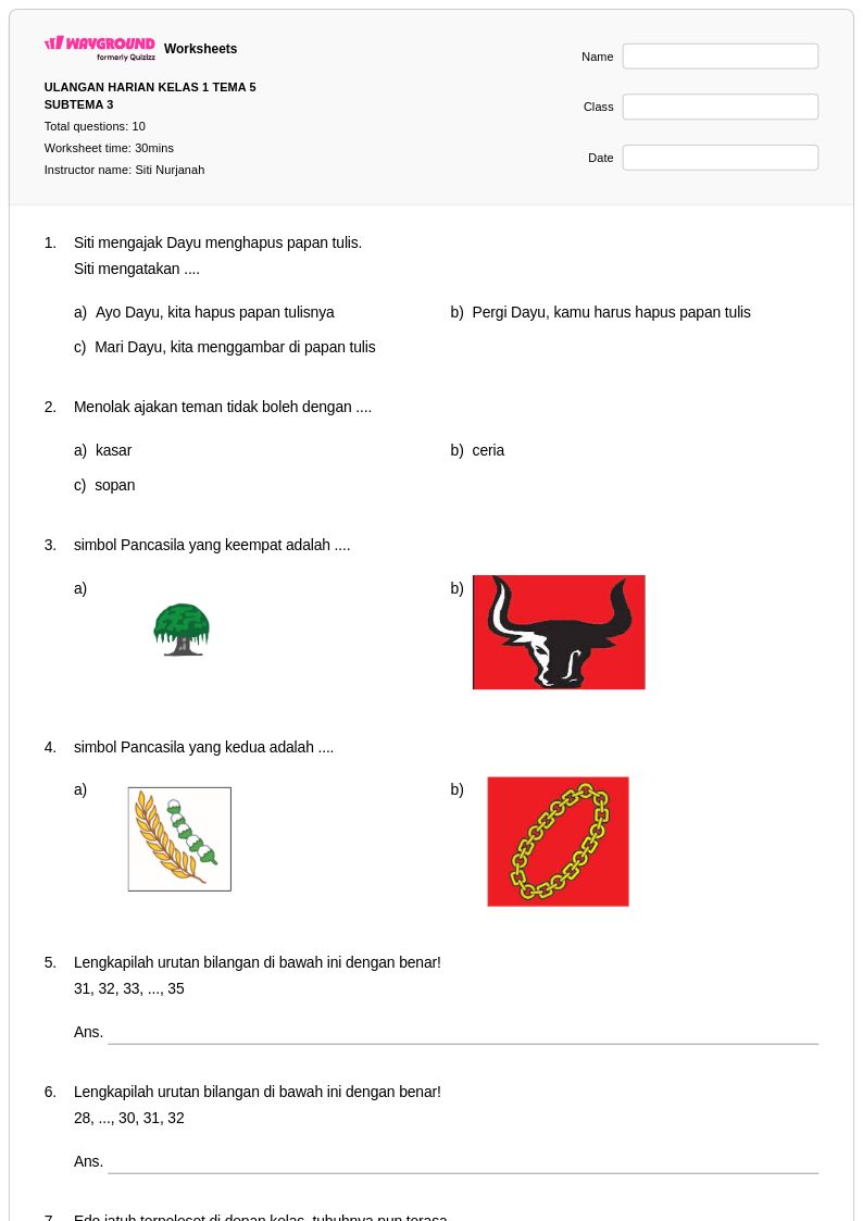 7 Rahasia Contoh Soal Ulangan Harian Kelas 1 Tema 5 yang Wajib Tahu Sebelum Terlambat