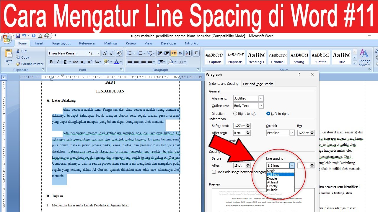 Cara Mengubah Line Spacing di Microsoft Word 2010: 3 Trik Rahasia yang Wajib Tahu