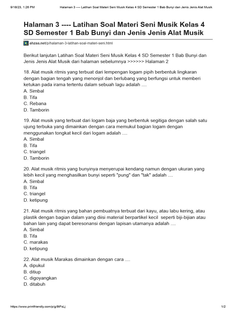 Terbukti 7 Tips Menguasai Contoh Soal tentang Nada Kelas 4 Semester 1 Sebelum Ujian Datang