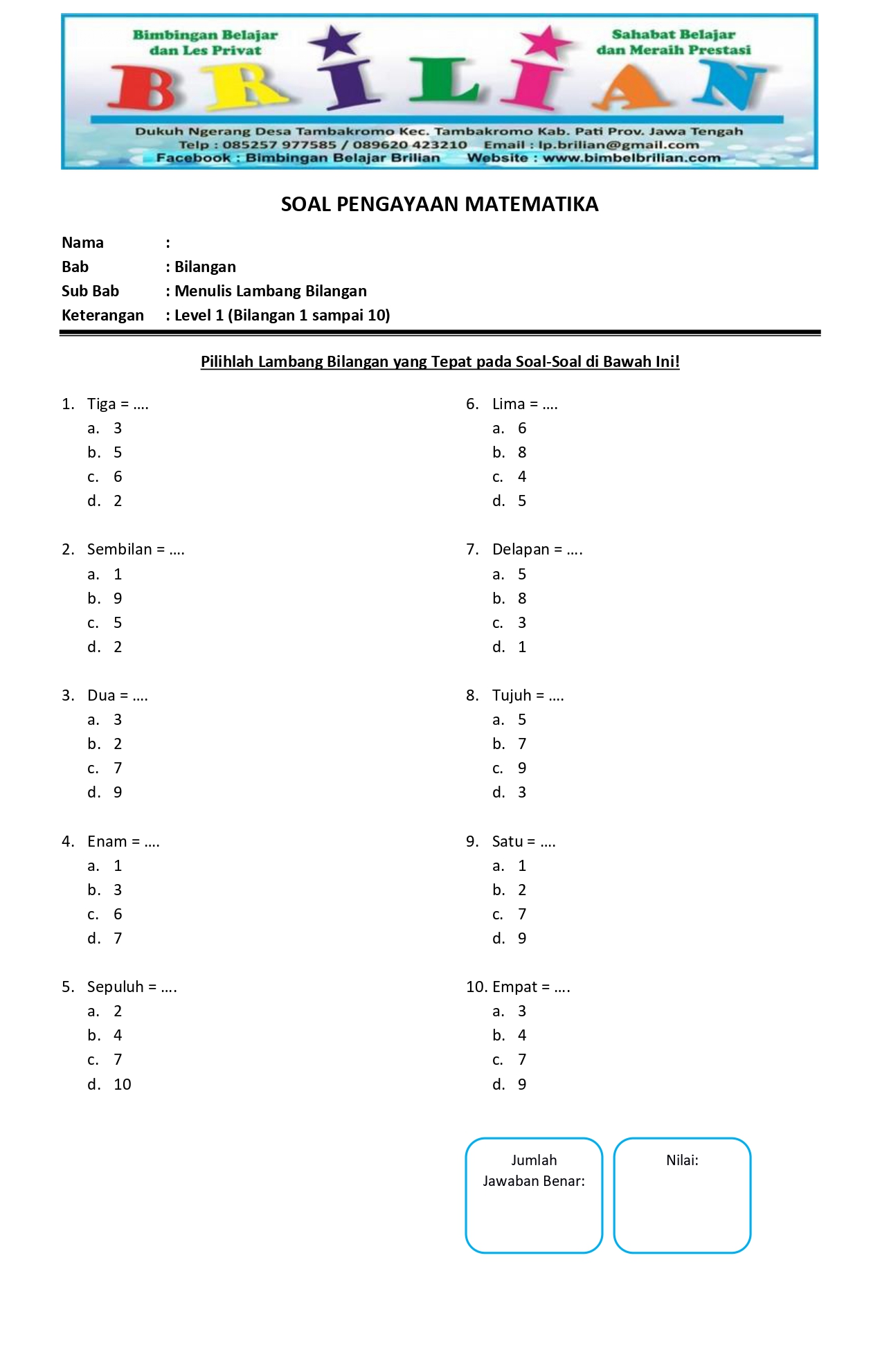 Kumpulan Soal Soal Ulangan Untuk Kelas 3 4 5 Kurikulum 2013 Terlengkap Agar Nilai Sempurna