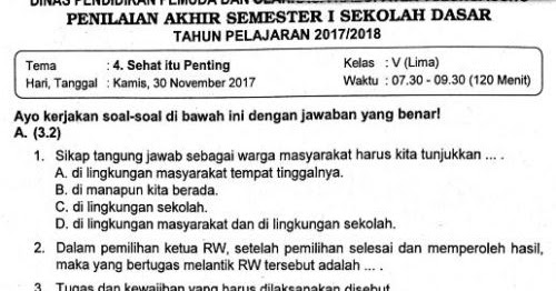 Latihan Soal Soal Ulangan Tema 4 Kelas 5 Paling Akurat Agar Nilai Langsung Melejit