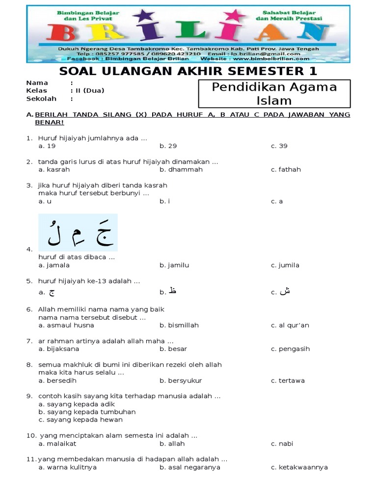 Rahasia Lulus Nilai Sempurna dengan Kumpulan Soal-soal UAS Kelas 2 Semester Ganjil Terbaru Rahasia Lulus Nilai Sempurna dengan Kumpulan Soal-soal UAS Kelas 2 Semester Ganjil Terbaru
