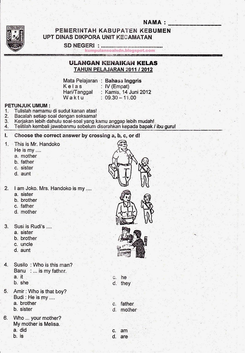 Rahasia Nilai Sempurna dengan Kumpulan Soal-soal Bahasa Inggris Kelas 4 SD Semester 2