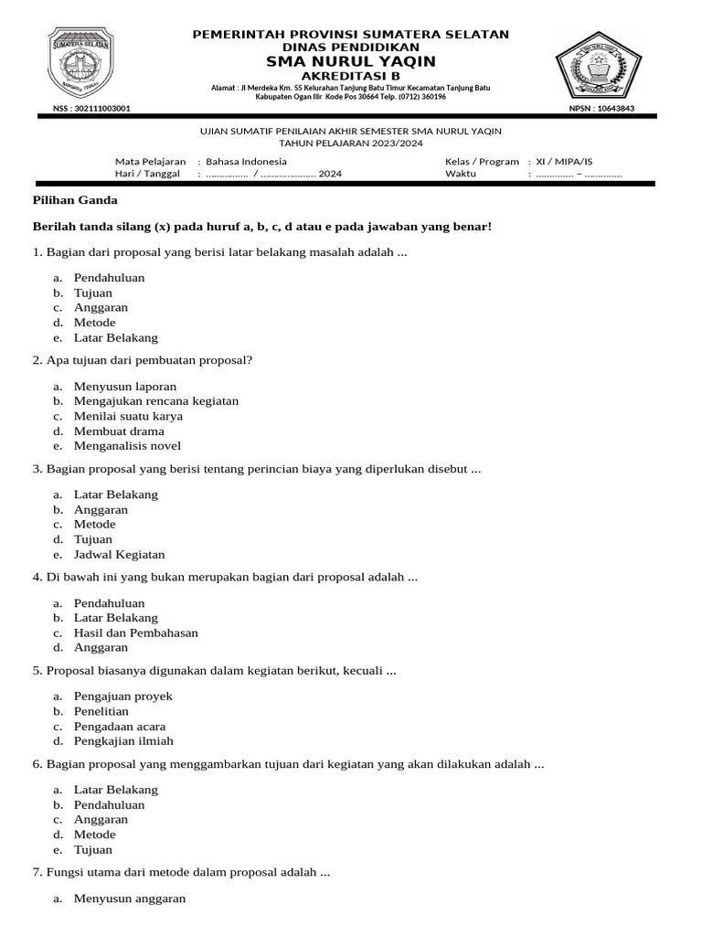 Rahasia Nilai Sempurna dengan Kumpulan Soal-soal Essay Bahasa Indonesia Kelas XI Semester 2